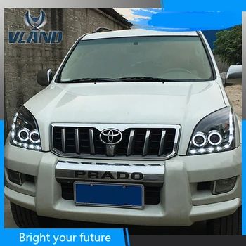 

Car Head Lamp For Toyota Prado FJ120 LC120 LED Headlights Bi Xenon Projector Lens 2003-2009