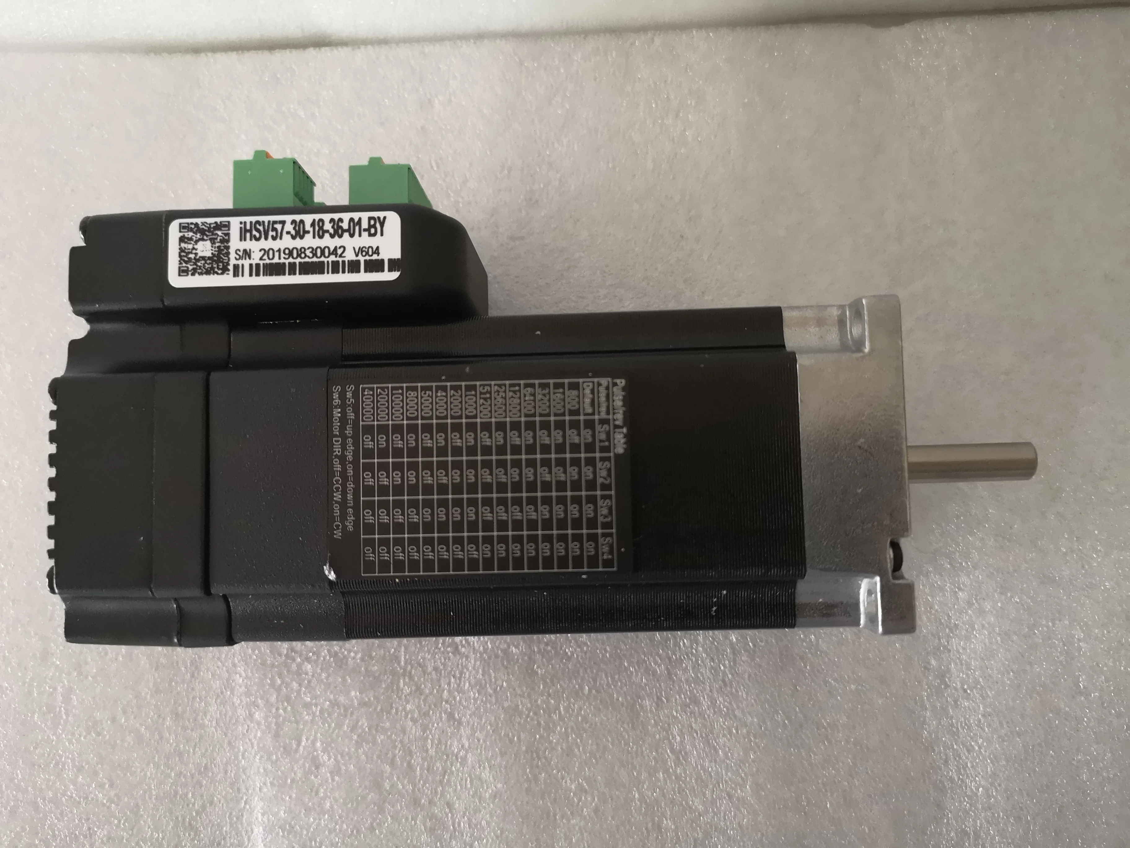 180W 3000 об/мин NEMA23 0.57Nm встроенный Серводвигатель 36VDC JMC iHSV57-30-18-36