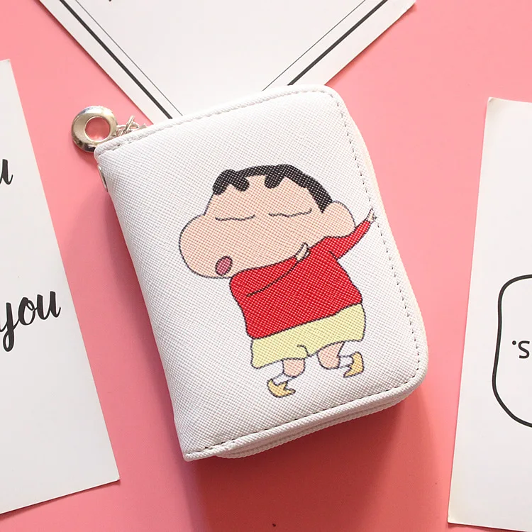 13 Crayon Shinchan портмоне мультфильм аниме женские Девушки короткий кошелек на молнии