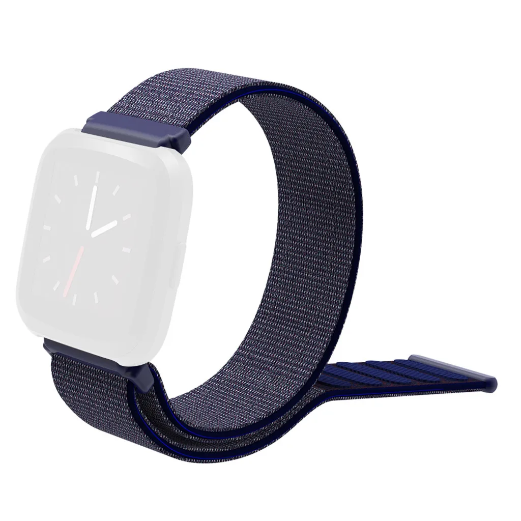 B Для Fitbit Versa 2 ремешок Волшебная наклейка Нейлоновый Регулируемый сменный ремешок на запястье для Fitbit Versa 2 аксессуары FW3 - Цвет: B