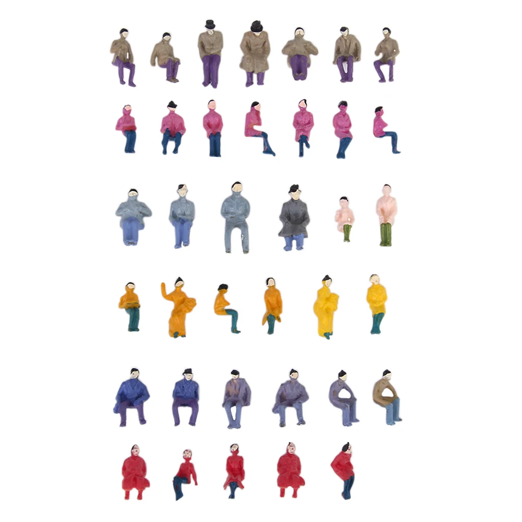 50x People Figurines Men Women Dolls Seated Standing Kit Colorful | Игрушки и хобби