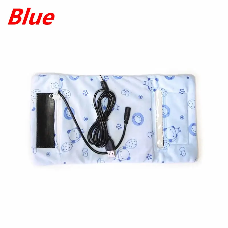 Blue Визуальный USB портативный подогреватель молока Дорожный Чехол для детской бутылочки нагревательное одеяло изоляционный термостат согревающий чехол - Цвет: Blue