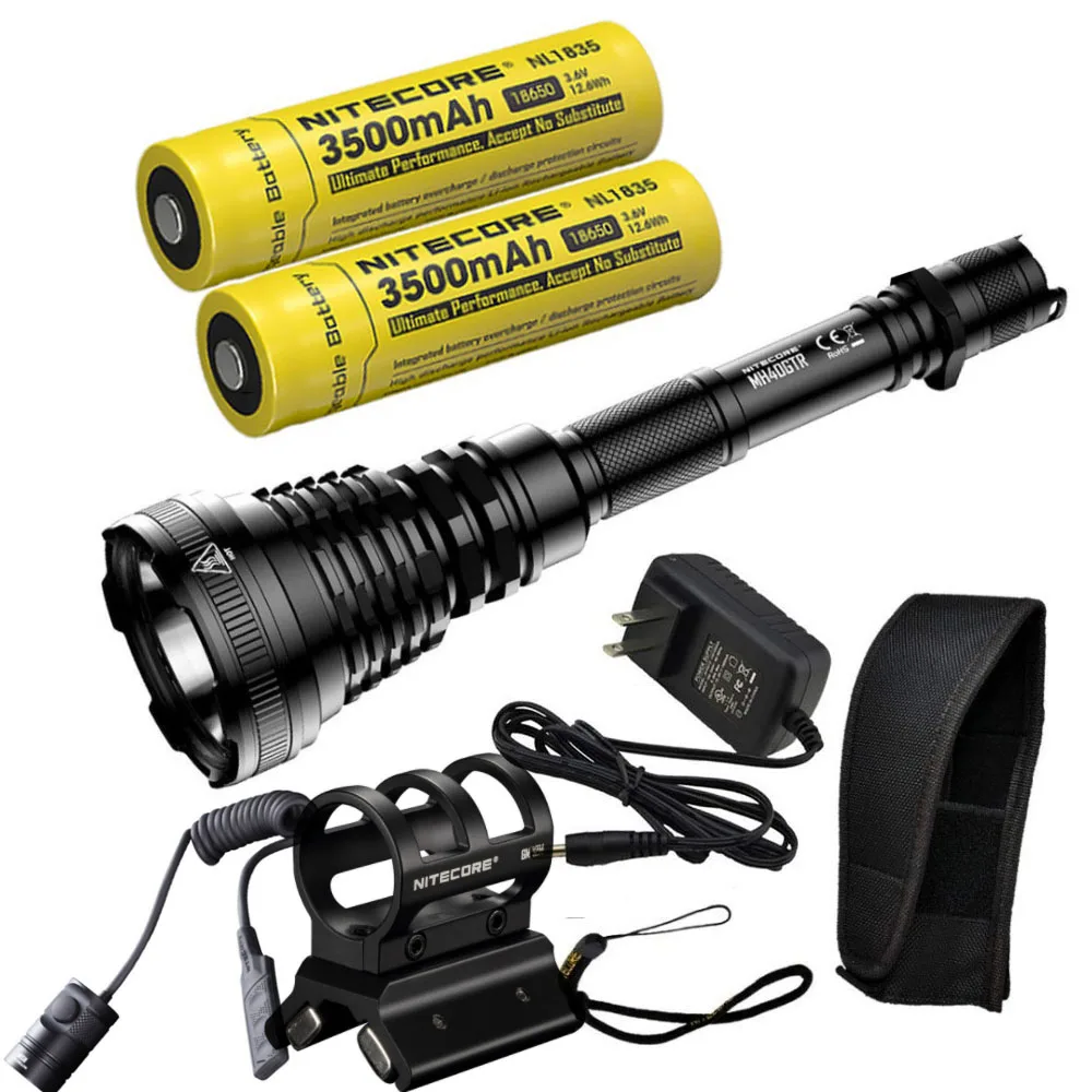NL1835 GM02M RSW1 NITECORE MH40GTR охотничий фонарь CREE XP-L HI V3, светодиодный, макс. 1200 люмен, длинный, 1004 м, тактический фонарь с зарядкой постоянного тока+ RSW1 GM02M - Испускаемый цвет: NL1835 GM02M RSW1