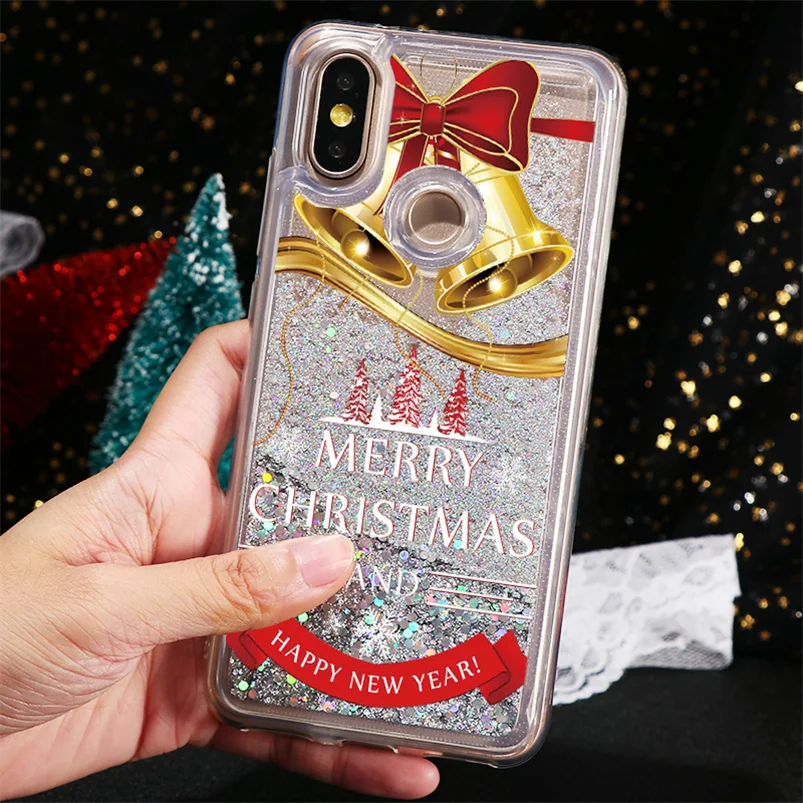 sd2jld Чехол с рождественским оленем зыбучим песком для Xiao mi Red mi K20 Note 7 6 5 Pro Plus mi A1 5X A2 6X8 Lite SE 9 9T mi x 2s F1 чехол из ТПУ - Цвет: sd2jld