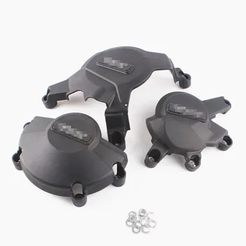 

1 Set Motorcycle Engine Stator Crank Case Cover Set For Honda CBR600RR 2007 2008 Motor Accessories Black Carbon Fiber