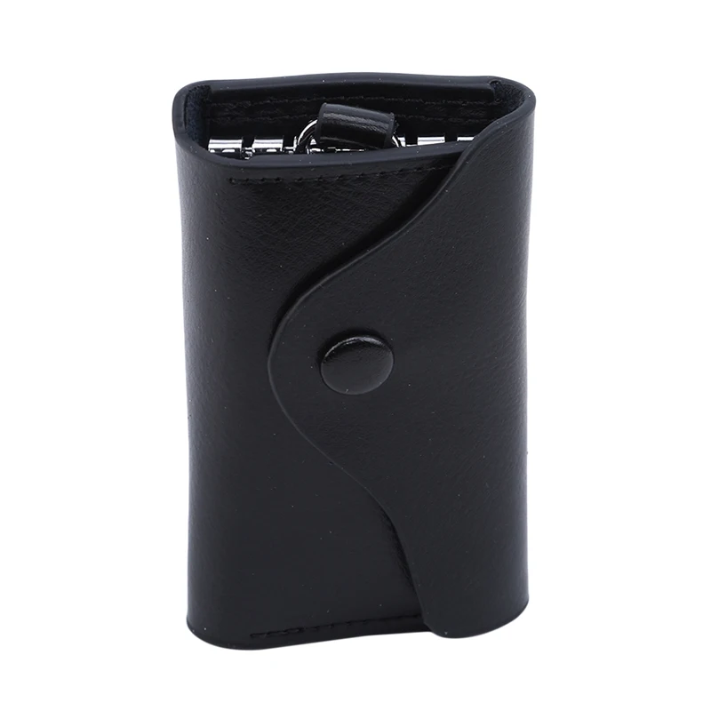 New High-grade Leather Key Holder Keys Case Wholesale Multifunction Key Card Bag Housekeeper for Lady and Men