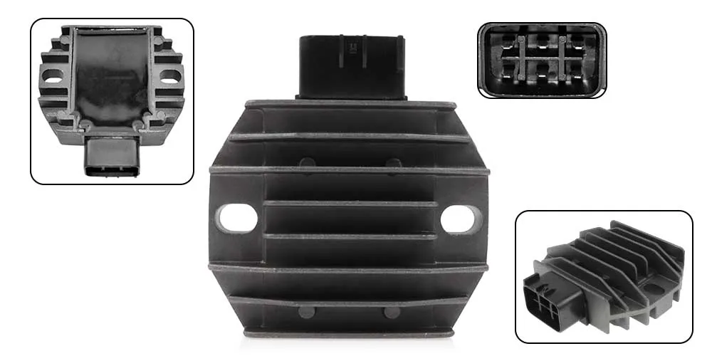 Spannungsregler Gleichrichter für Yamaha Grizzly Kodiak Raptor YFM350 YFM250 YFM400 YFM450 YFM600 YFM660 Honda TRX250 TRX400EX – Detail 1