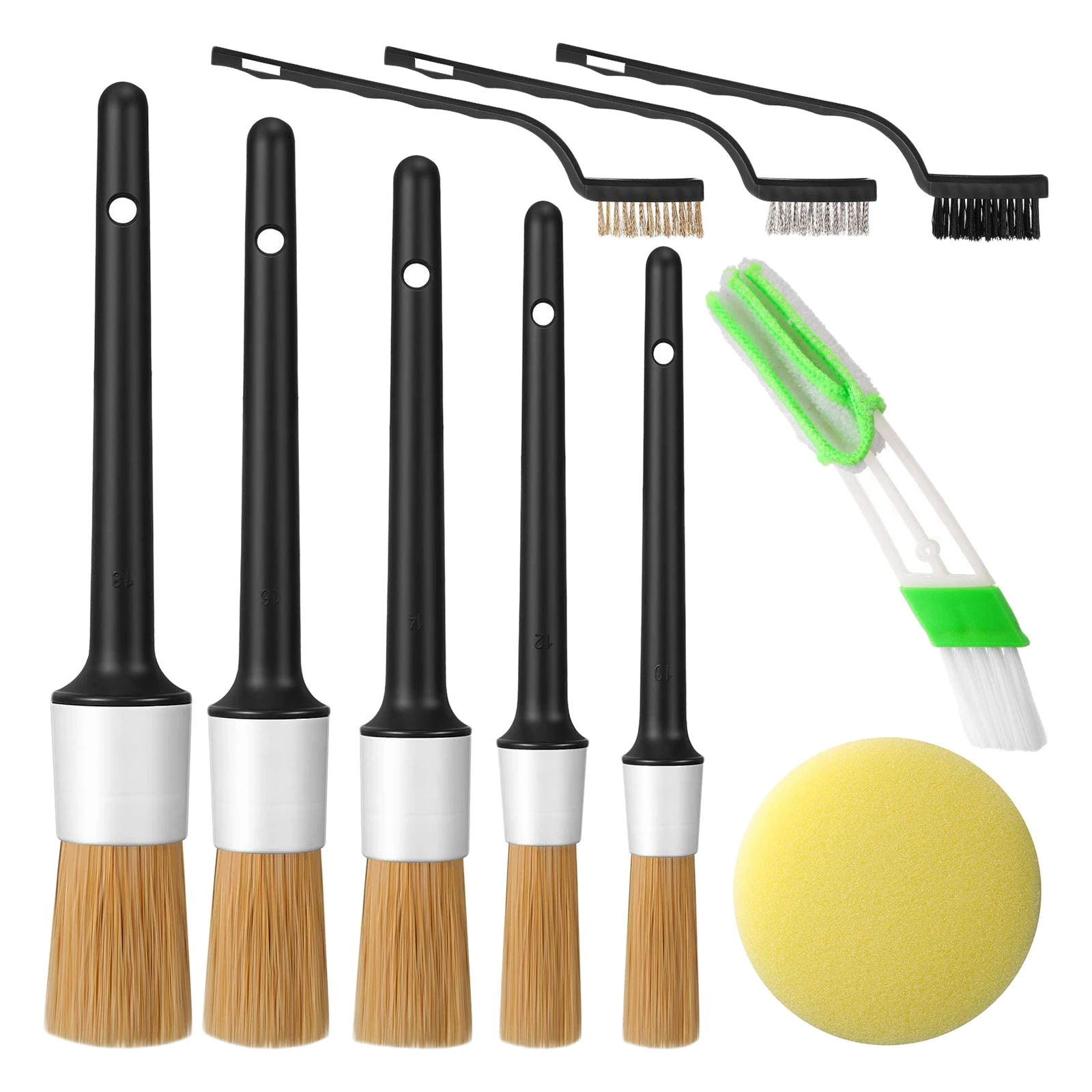 cleaning leather seats 5/ 10pcs Car Detailing Brush Set Car Cleaning Brushes Cleaning Wheel Detail Brush Detailing Brush Set Air Vents Brush Sponge Wax turtle wax ice