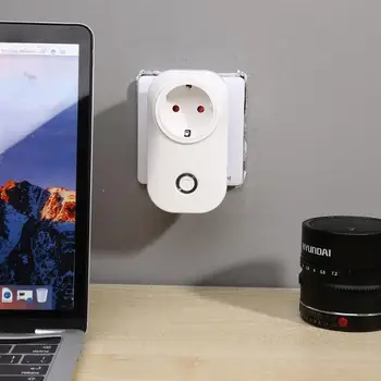 

Smart Plug WiFi Control Socket 3520W 16A Electricity Statistics Switch Outlet White Appearance of ABS Flame Retardant Material