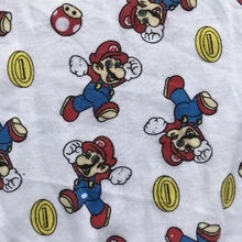 100*180cmSuper Mario, хлопковая трикотажная ткань для шитья, Лоскутная Одежда для маленьких девочек, куртка, рубашка