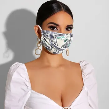 

mascarilla Printing Mouth Mask Reusable Protective PM2.5 Filter Paper Mask Anti-Dust Face Mask Proof washable Maschera #35