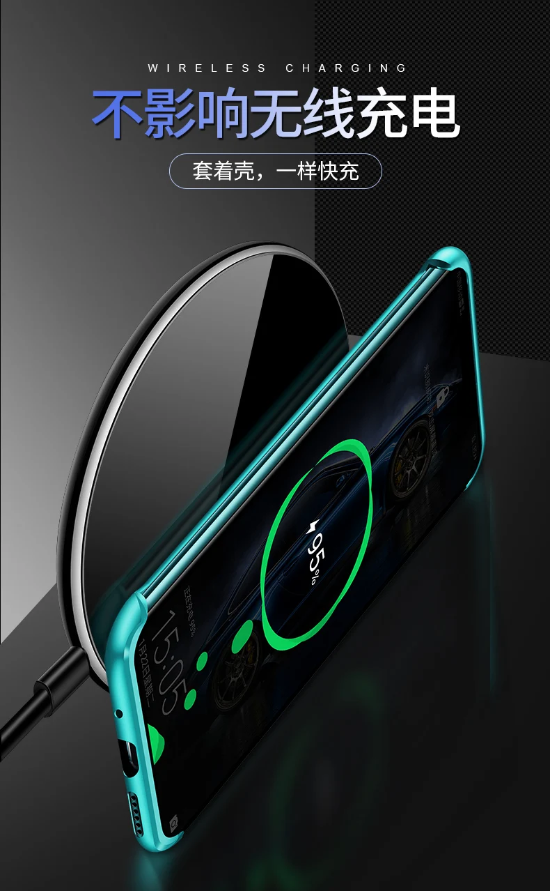OMEVE металлический бампер чехол для huawei P30 Pro чехол противоударный чехол из закаленного стекла для huawei P30 бескаркасные прозрачные чехлы для телефона оболочка