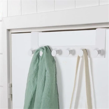 

Wrought Iron Door Hook Towel Coat Hat Clothes Wall Hook Metal Over Door Wall Hanger Hanging Hook Durable Kitchen Bag Hook Holder