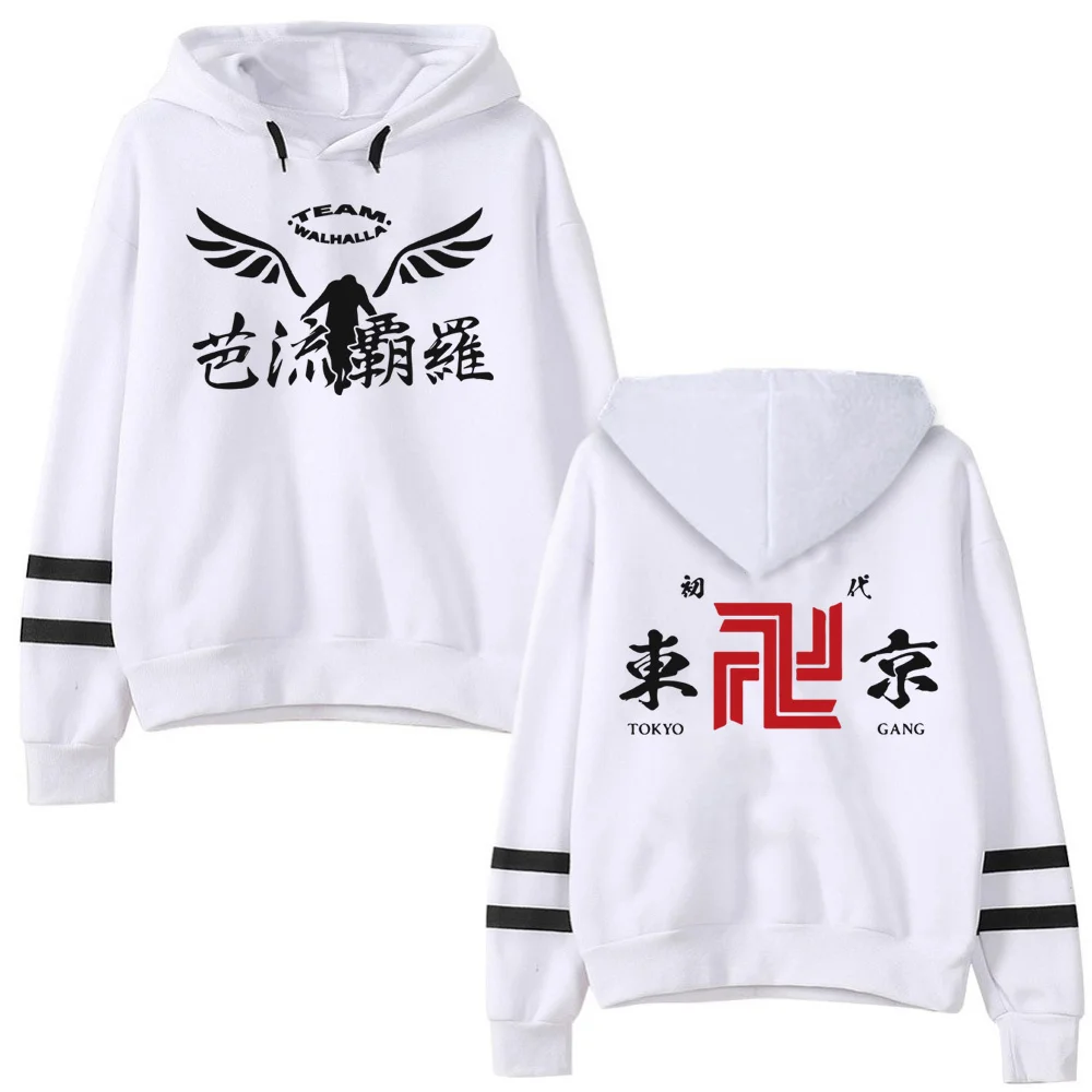 

Tokyo Revengers Hoodies Men Women Long Sleeve Sweatshirt Anime Cosplay Manga Loose Oversize Solid Hooded Pullover Sweater 2021