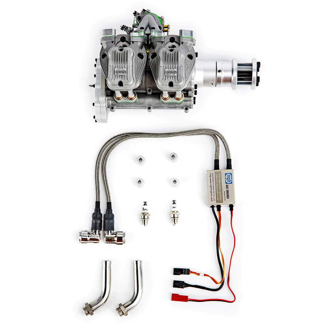 Ngh GF60i2 60cc встроенный двухцилиндровый четырехтактный бензиновый двигатель с воздушным охлаждением для дрона с неподвижным крылом обучающая игрушка для взрослых детей