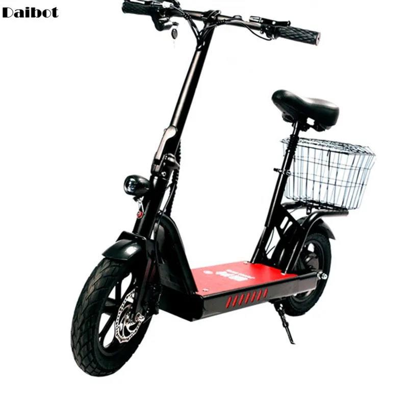 #Special Offers Electric Bike 400W 48V Two Wheels Electric Scooters 12 Inch Folding Electric Scooter With Wide Pedal