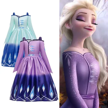 

HOT Snow Queen Frozen 2 Elsa Dress Girl Girls Christmas Dress Christmas Dress Love Live Cosplay Costume Girls Dresses