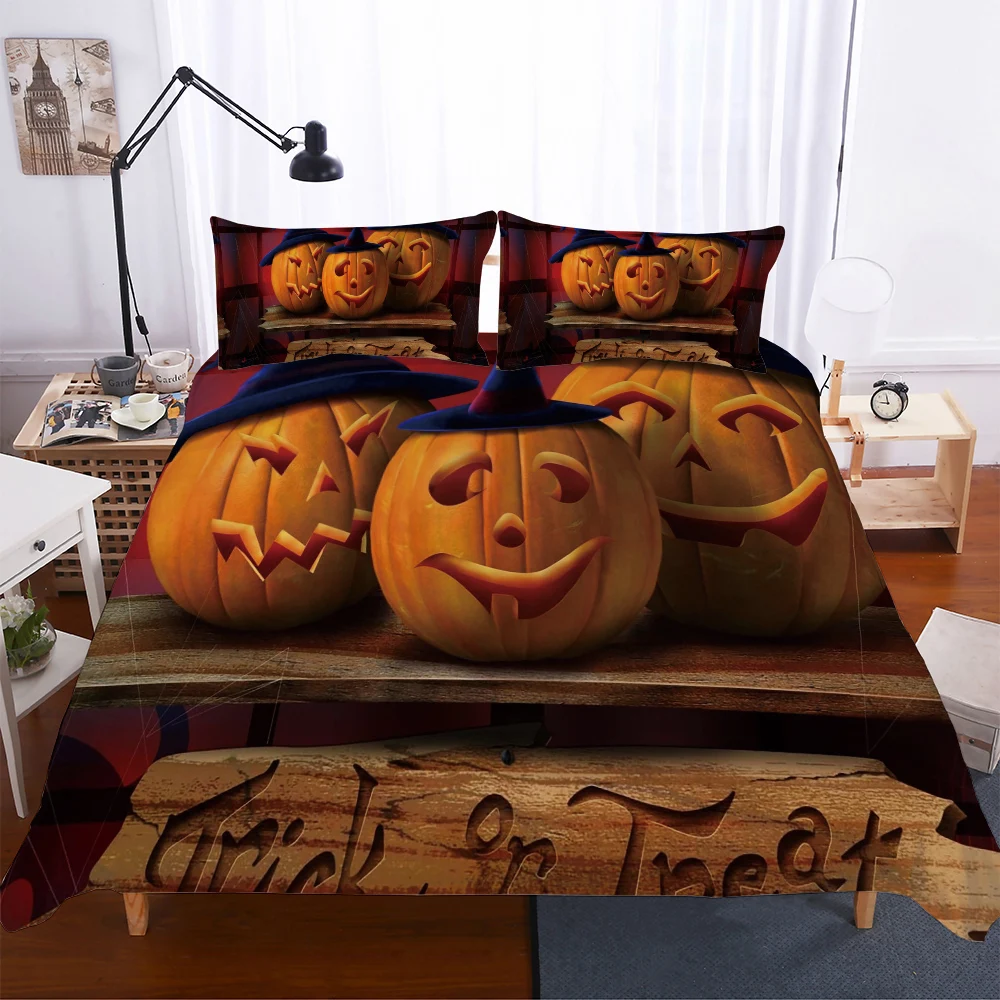 

BEST.WENSD Customized nightmare before christmas bed comforter halloween bedding super king comforter set housse couette 240x220