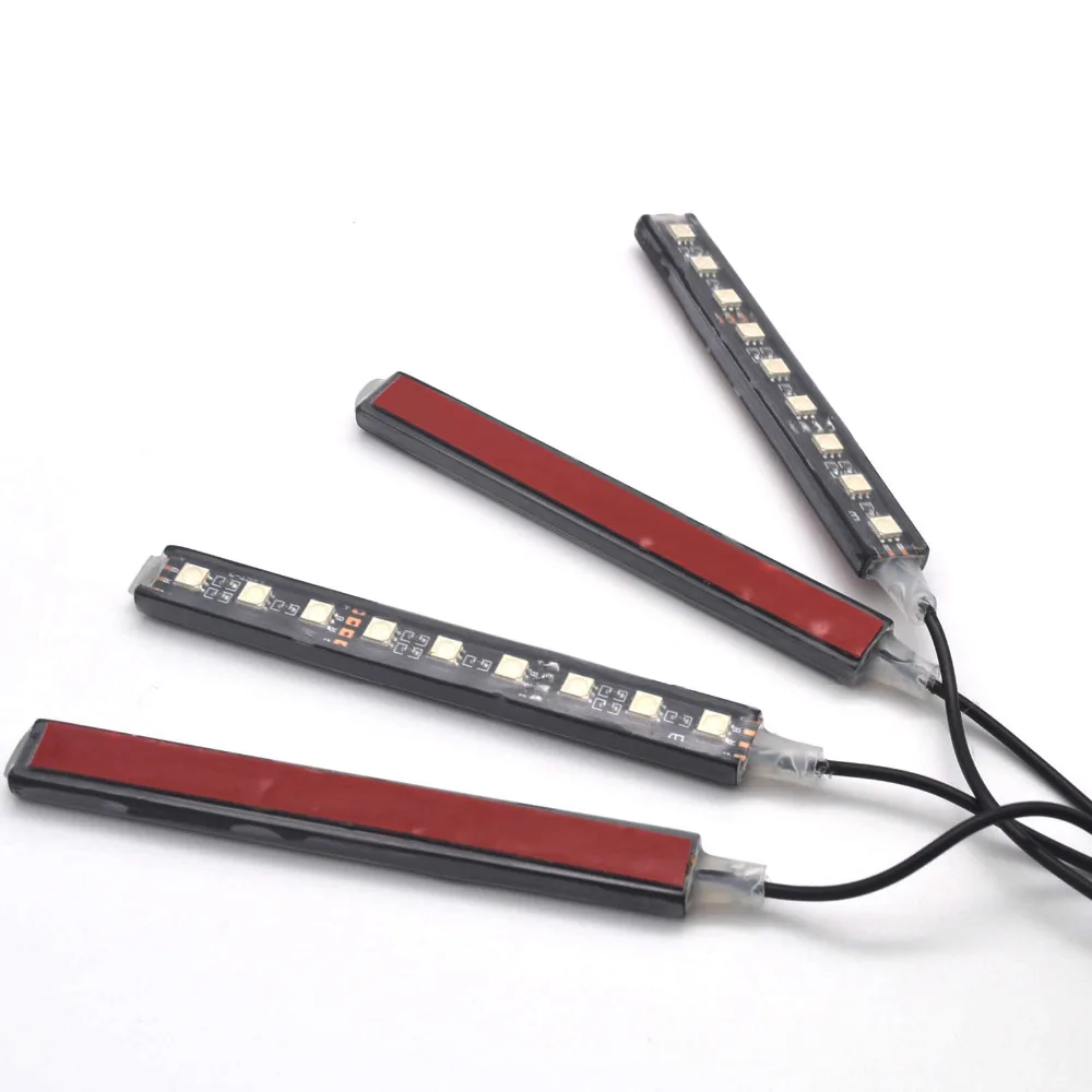 Автомобильная RGB Светодиодная лента декоративный дизайн автомобиля Автомобильная атмосферная лампа для салона автомобиля беспроводной пульт дистанционного управления/Голосовое управление
