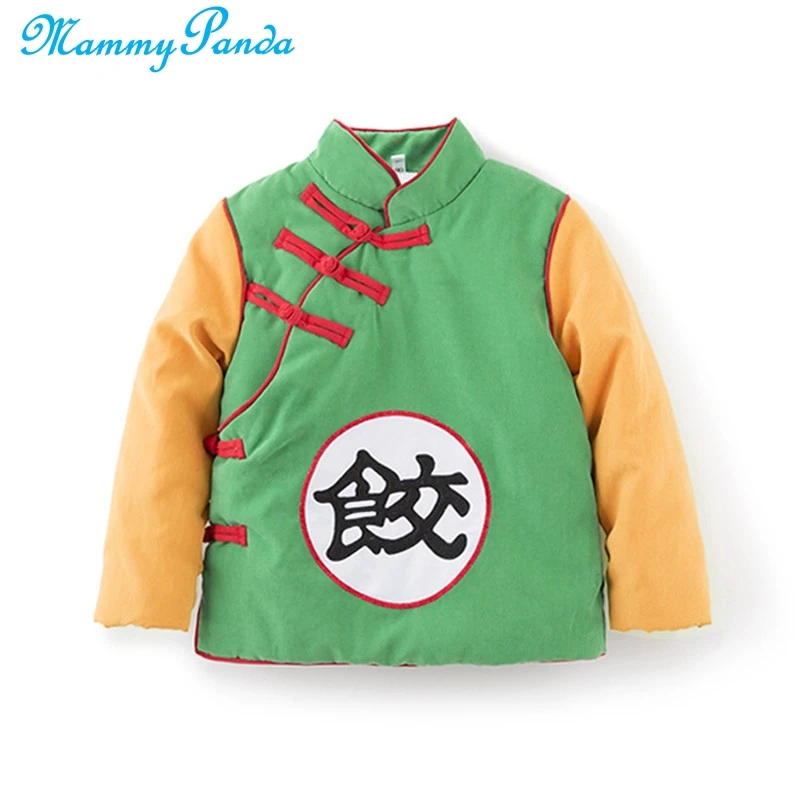 MPANDA Dragon Ball/зимняя одежда для малышей детская зимняя одежда из плотного флиса для мальчиков, Goku хлопковая куртка детская утепленная куртка для мальчиков