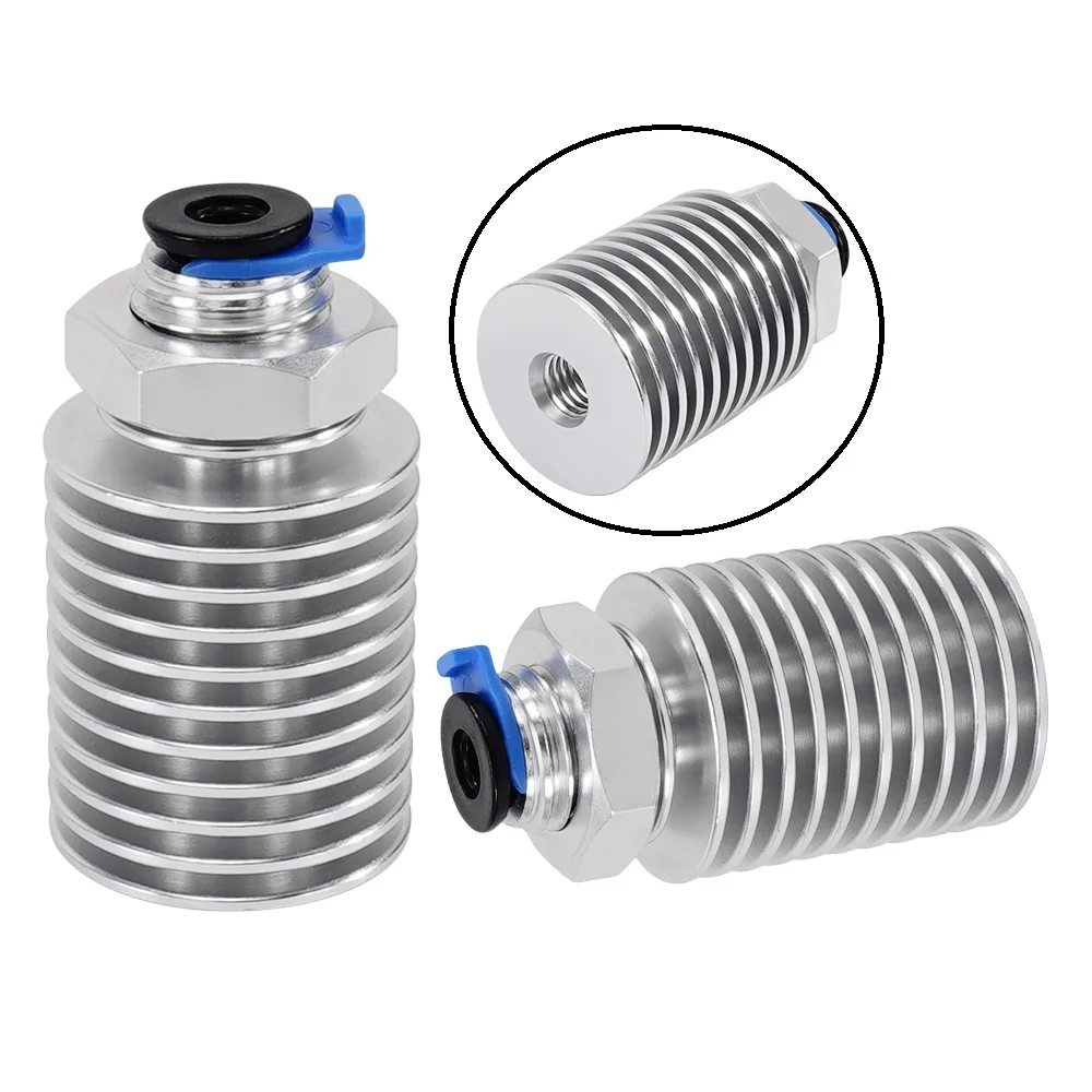 

MEGA 2sets V6 Threaded Heatsink for v6 hotend Remote or Short Range Heat Sink 1.75MM for Feeding 3D Printer For Titan Extruder