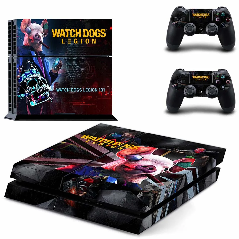 GYTM2683 Все тело виниловые наклейки на кожу наклейка крышка для PS4 консоли и 2 шт. контроллеры кожи часы собаки - Цвет: GYTM2683
