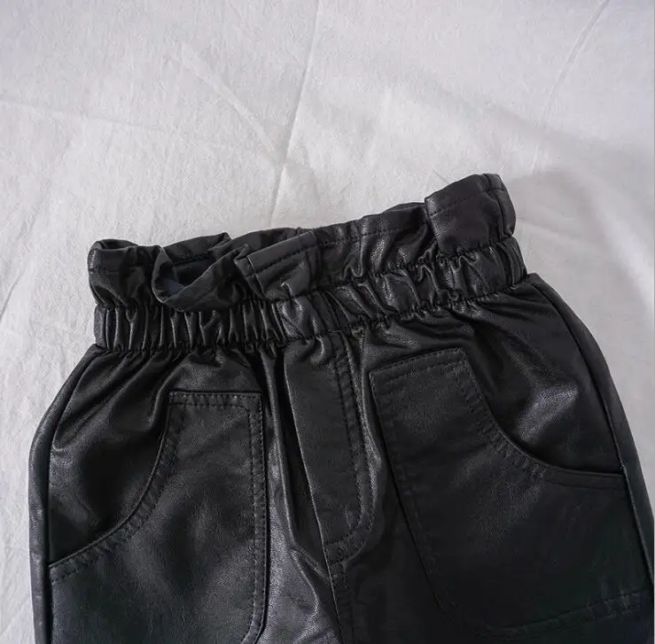 Г. Лидер продаж, штаны из искусственной кожи для девочек осенние хлопковые модные штаны для девочек 2-7T PX983