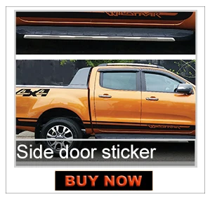 2 шт. градиент боковые полосы графическая Виниловая наклейка для Ford ranger 2012 2013