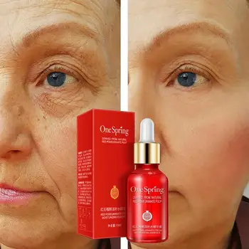 

Nature Red Pomegranate Refreshing Moisturizing Face Aging 15ml Serum Anti Care Skin Serum Wrinkle W4K6