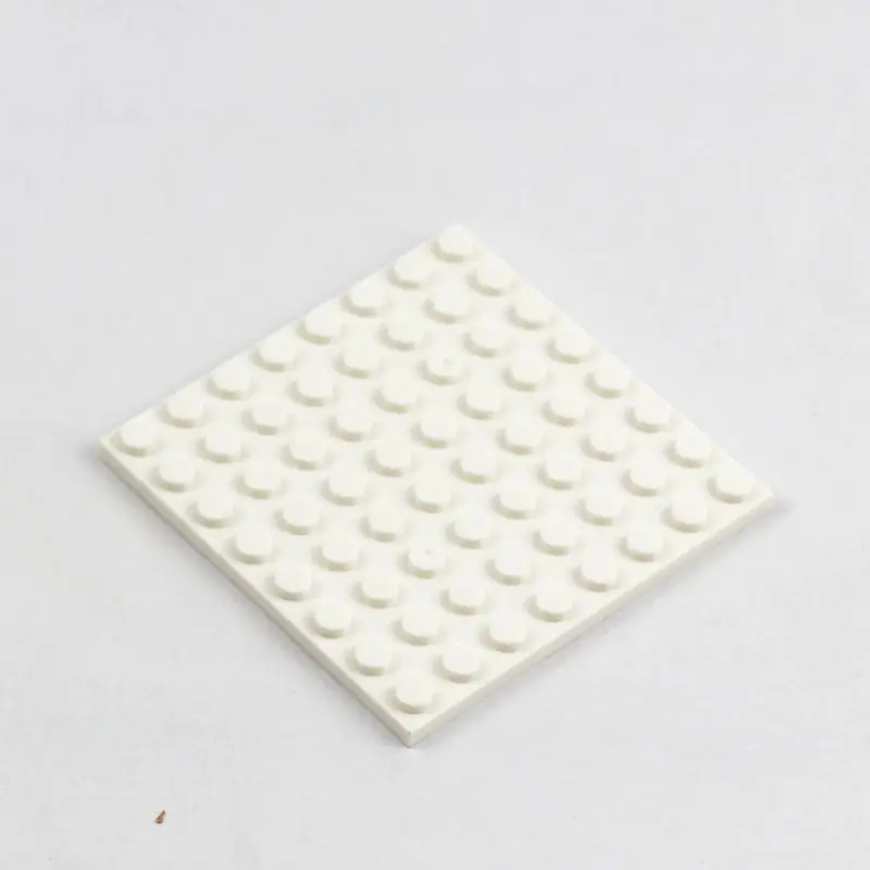 50 шт. пластина 8x8 точек кубики Moc классические строительные блоки Набор аксессуаров, совместимый с лего 41539 город друг - Цвет: White