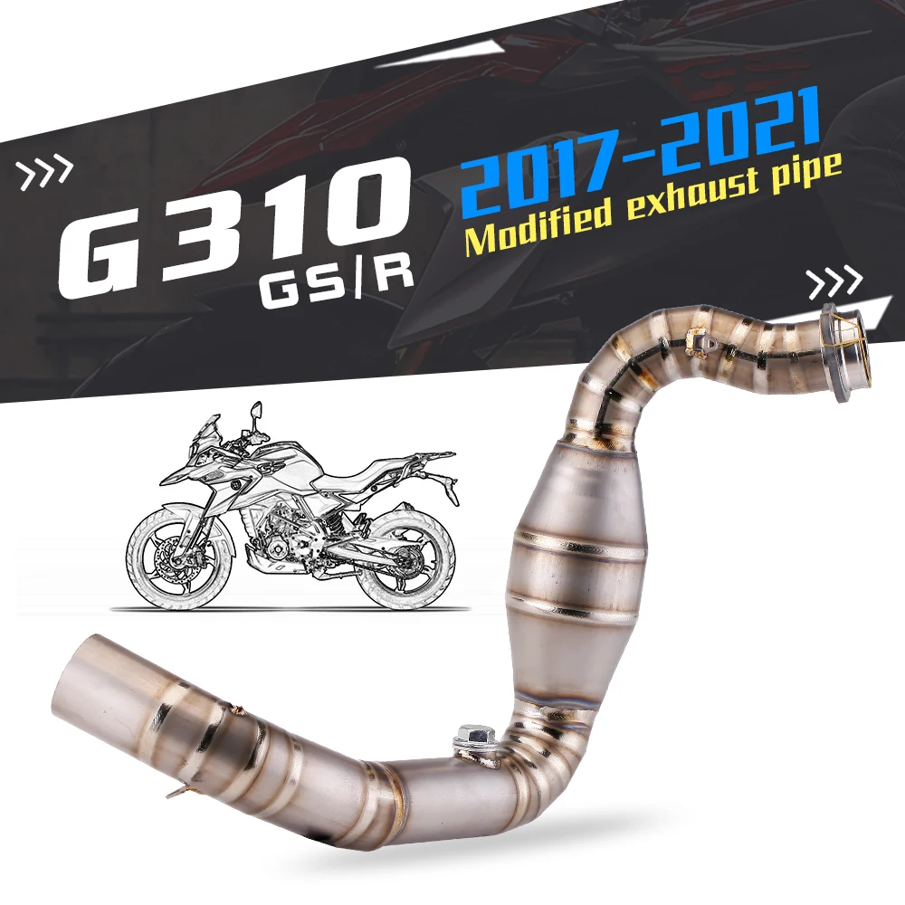 Per Bmw G310R G310Gs G310 Scarico Moto Slip On Modificato Motorcross Mid Pipe Escape Connect Tube Pitbike In Acciaio Inox