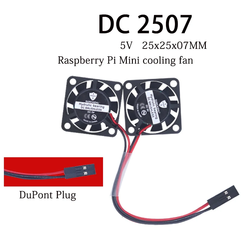 novo dc ventilador de refrigeração rolamento óleo uav cpu raspberry pi mini ventilador de refrigeração com