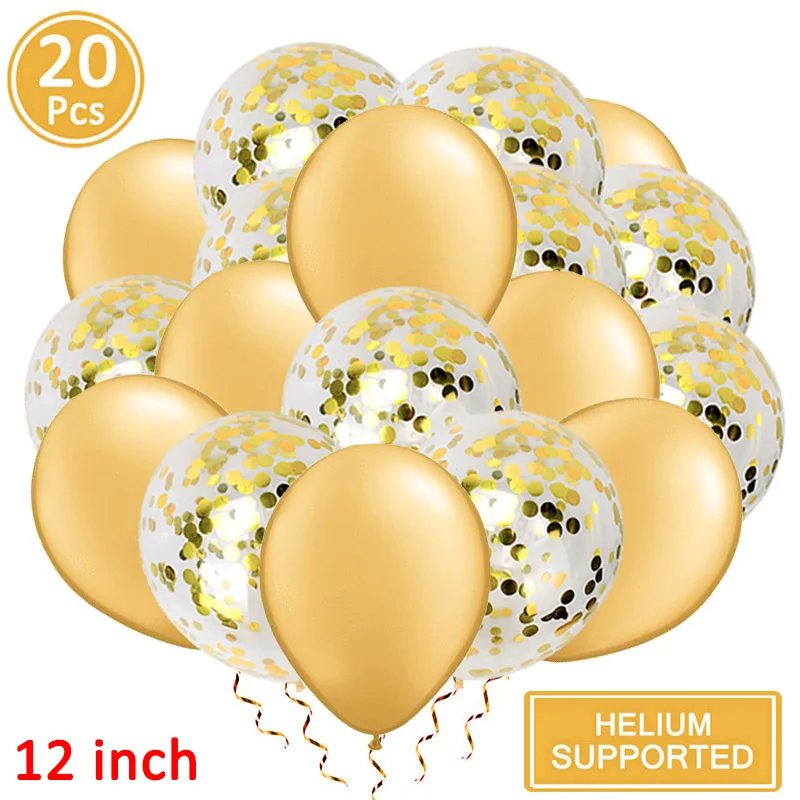 20pcs gold gold Воздушные шары из золотой фольги с новогодним праздником вечерние украшения рождественские украшения для дома Дерево Санта Клаус - Цвет: 20pcs gold gold