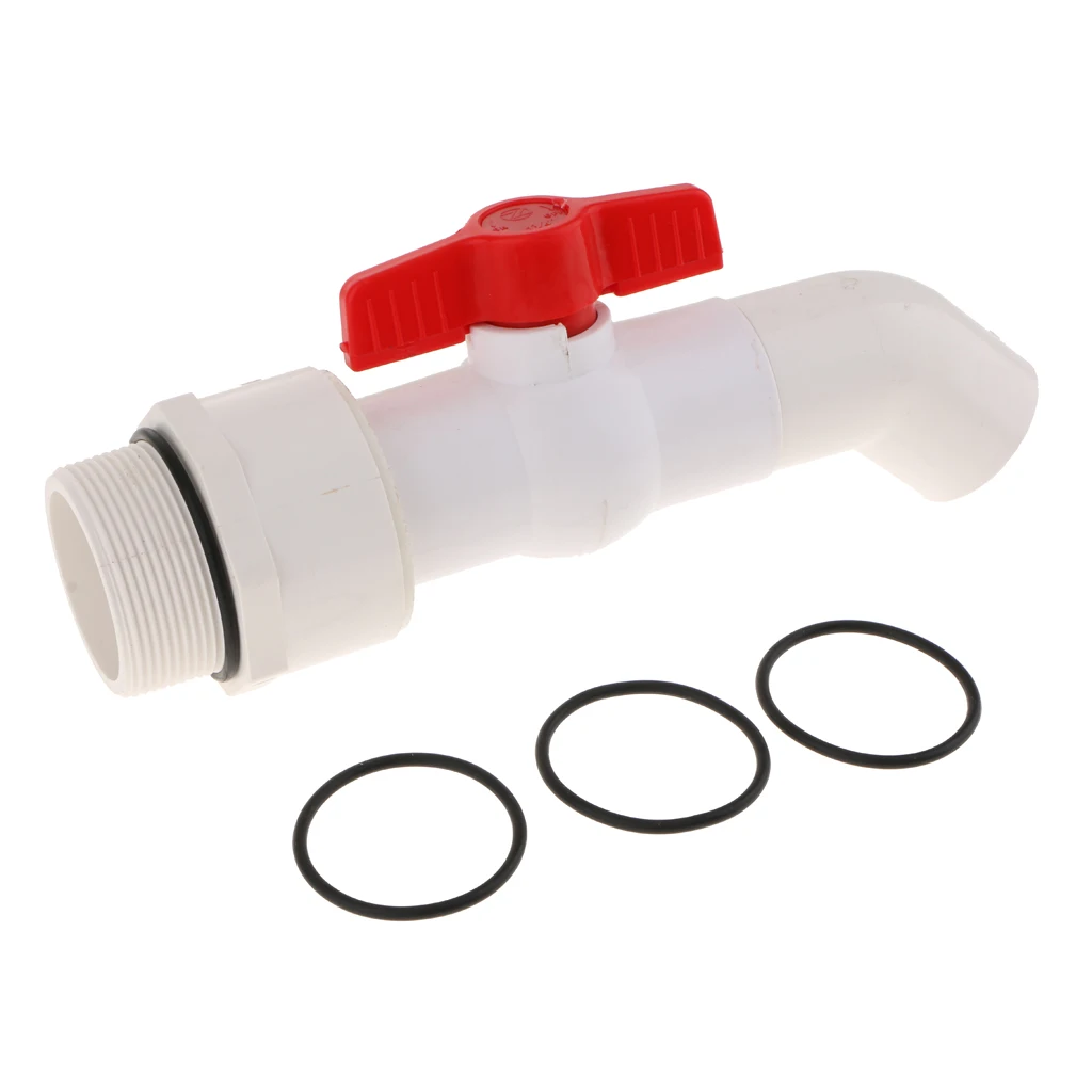 Plastic Drum Faucet with Gasket for Barrel Containers 2 inch Connection 1.5 Outlet 45 Degree | Автомобили и мотоциклы
