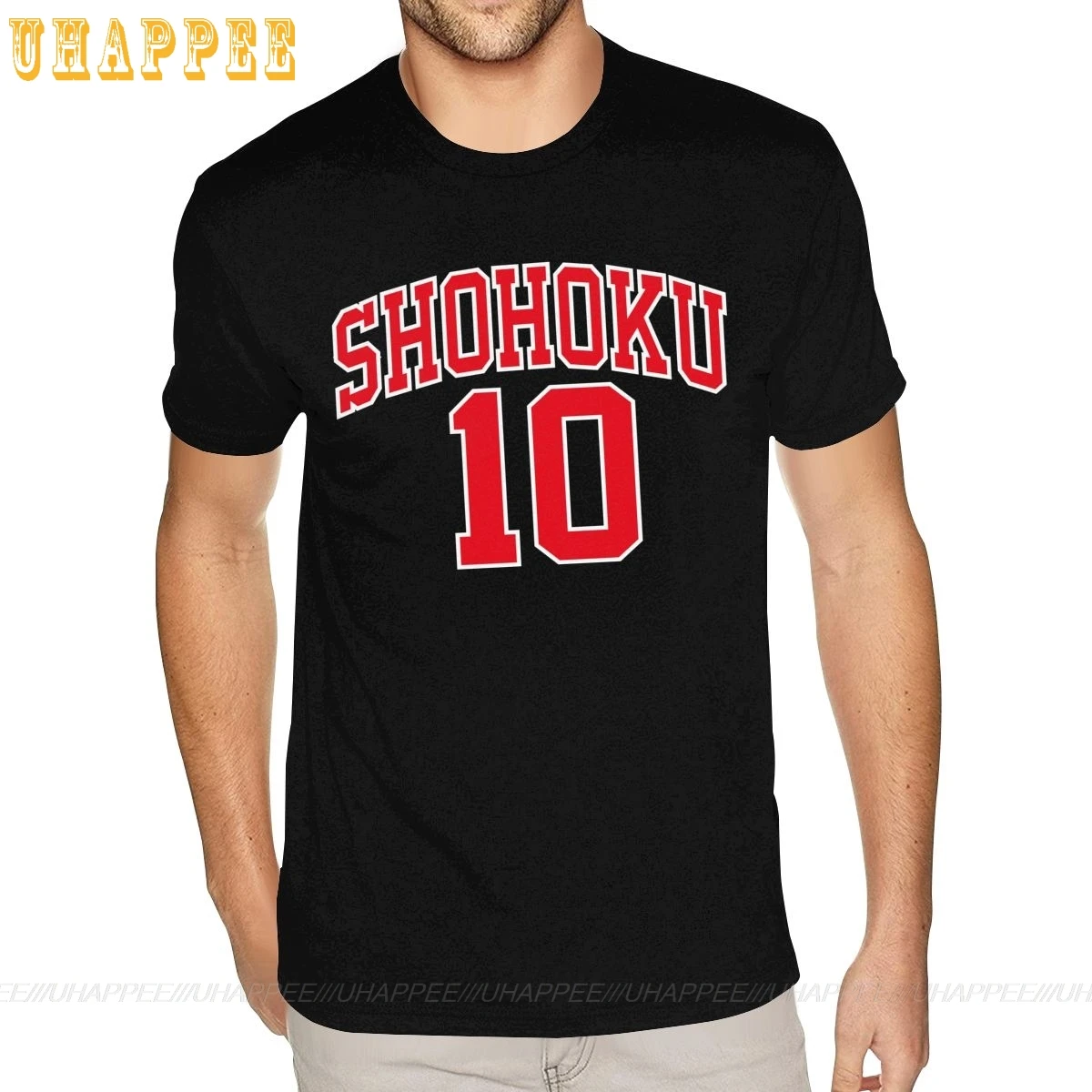 Мужская футболка Hanamichi по аниме Sakuragi с рисунком Shohoku Number 10 мужские футболки