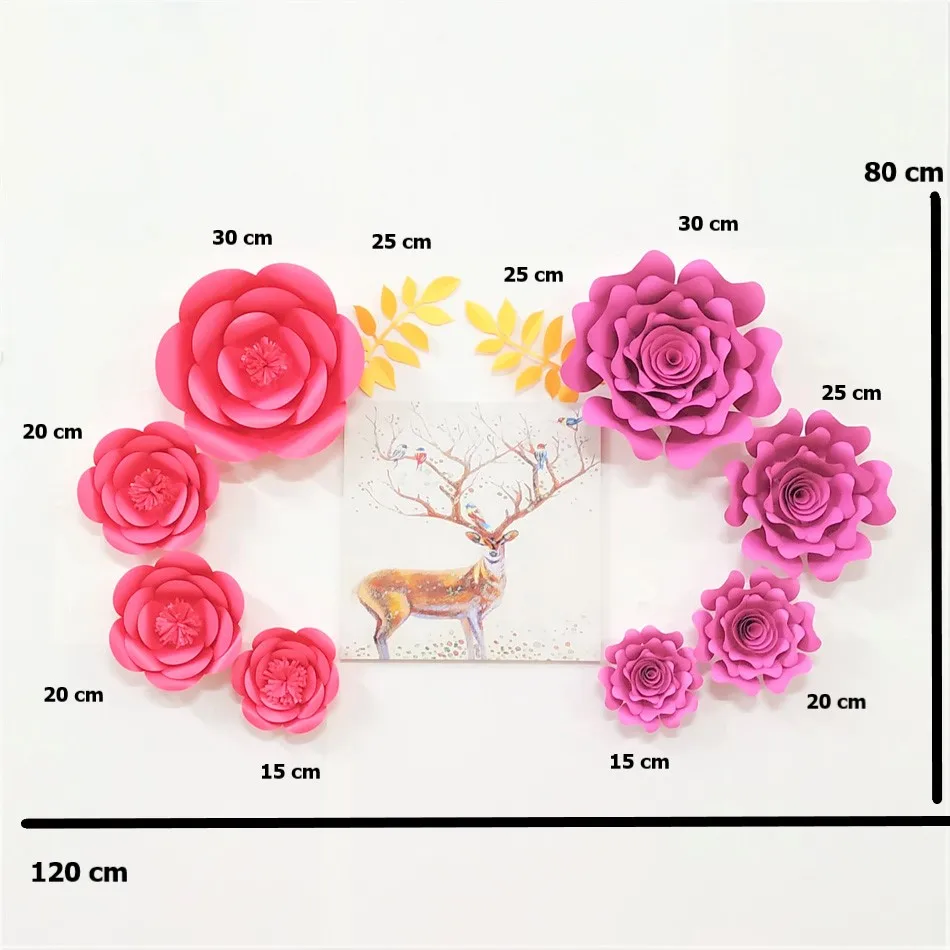 

DIY Paper Flowers Flower Wall Decor Living Room Backdrop Russian Themed Home Decoration Trending Fashion Floral Decor Artificial
