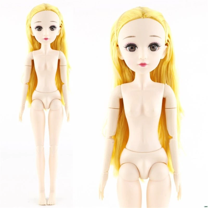 42 см Bjd кукла 24 мяч шарнирная кукла DIY обнаженное тело вьющиеся прямые волосы девушки Y51E - Цвет: Type 8