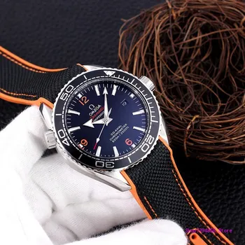 

Omega- Luxury Brand Ceramic Bezel Mens AAA Mechanical SS 007 Automatic Movement Men Watch Designer Watches Wristwatches 635