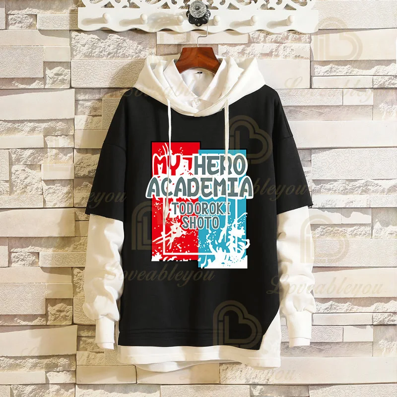 

Janpanese My Hero Academia Hoodies Men Casual Harajuku Pullover Hoodie