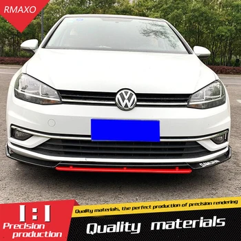 

For Volkswagen GOLF 7.5 Body kit spoiler 2014-2018 For GOLF S ABS Rear lip rear spoiler front Bumper Diffuser Bumpers Protector