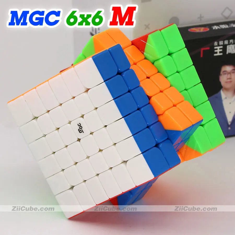 Magic cube puzzle YongJun MGC 6x6x6 M magnetic cube 6x6 professional specail educational twist wisdom cube