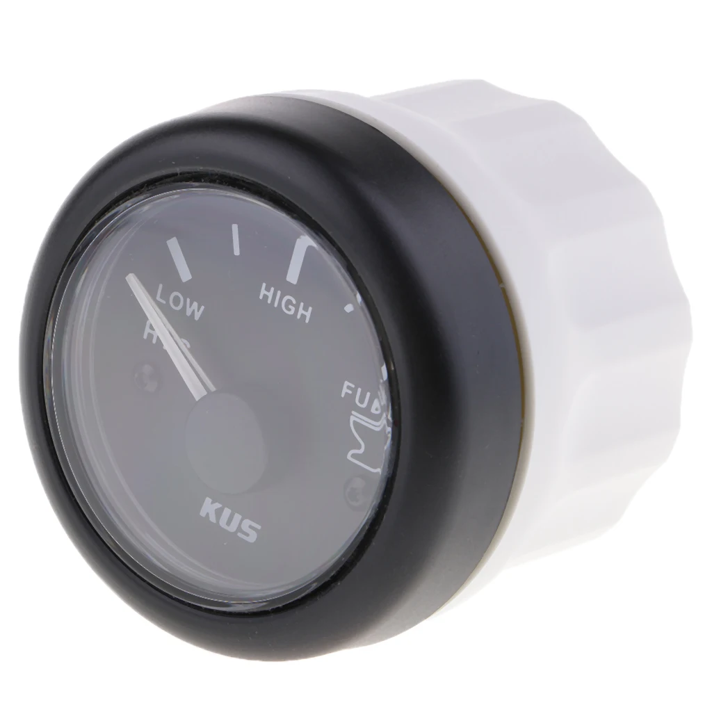 MagiDeal Black 52mm Waste Tank Gauge 240-33 OHMS 12/24V For Marine Boats