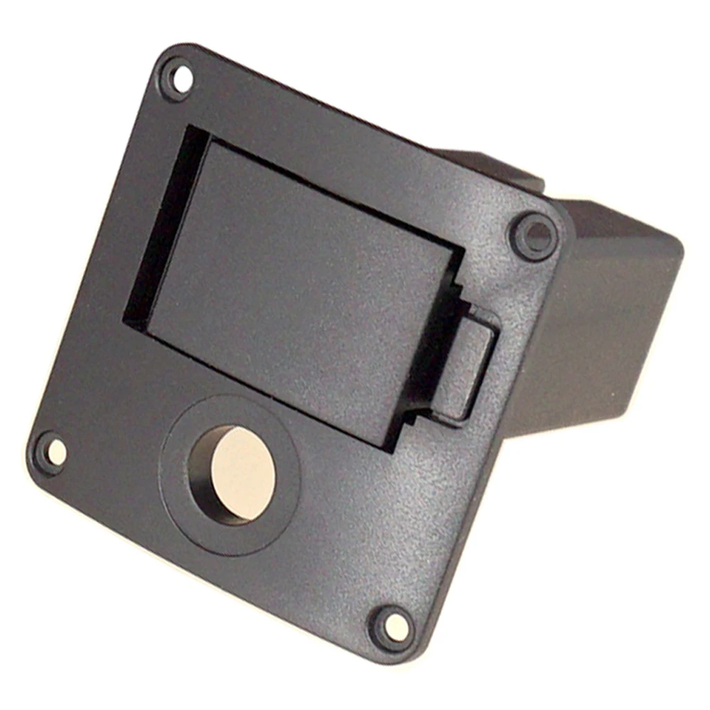 1pc 9V Battery Cover Case Holder Box for Guitar Bass Accessory Black Plastic
