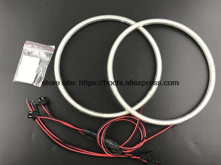 HochiTech ультра яркий SMD белый светодиодный angel eyes 2000LM 12V halo Кольцо Комплект дневного света DRL Для ford Mustang 2005-2009