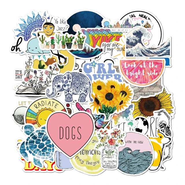 45PCS Cute Stickers Trendy VSCO Stickers Teens Girls Computer