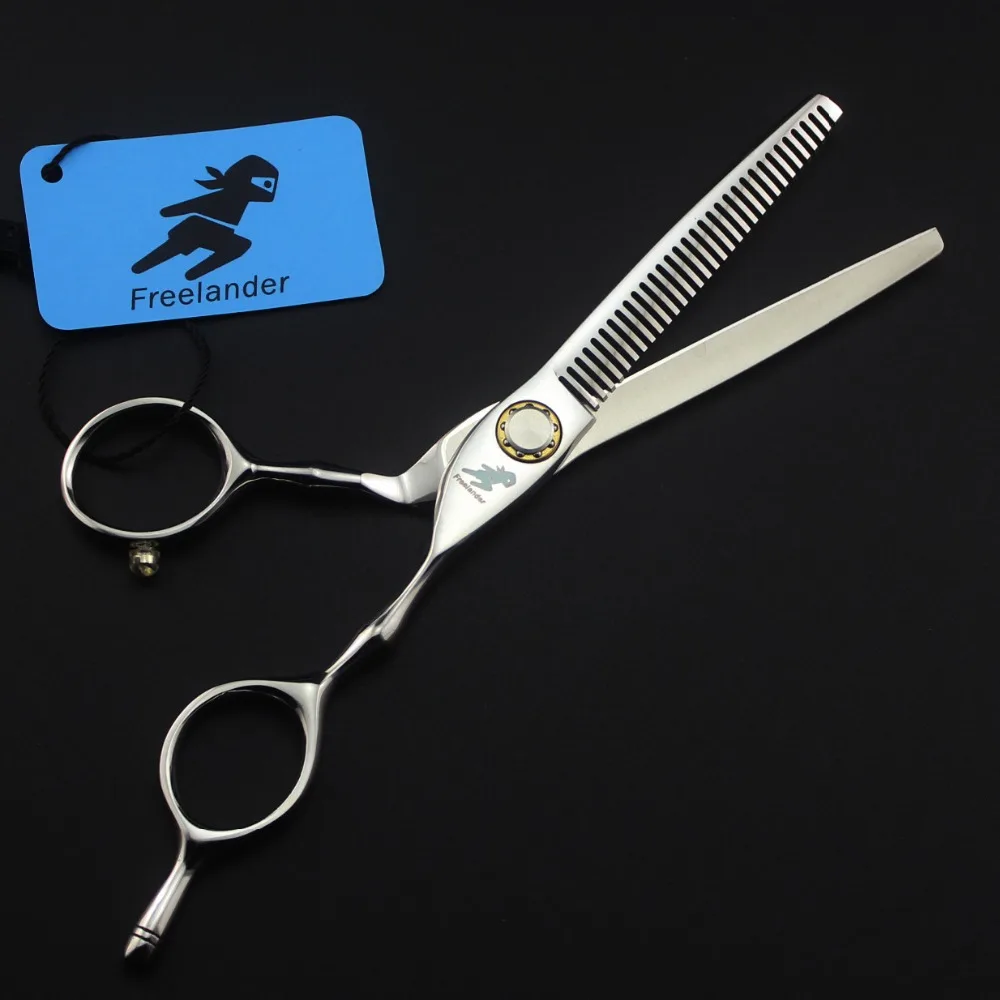 Sliver 6 inch hair salon haircut bearing screw hairdressing scissors barber Hair tools Household 440C hair trimming tools