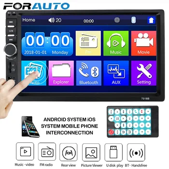 

Car 7" MP5/FM Player Car Reversing Display Touch Screen HD Multimedia Player 2Din Car Radio Player 7010B /7012B/7018B