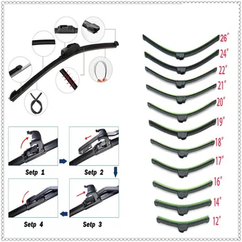 

Car auto Frameless Bracketless refill Rubber Wiper Blade for BMW 335is Scooter Gran 760Li 320d 135i E60 E36 F30 F30