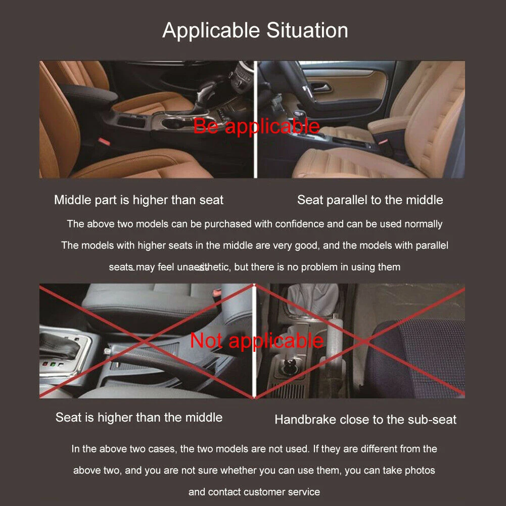 With Elbow Support Auto Storage Box Container Organizer Adjustable Accessories Durable Interior Seat Armrest Car Central Control