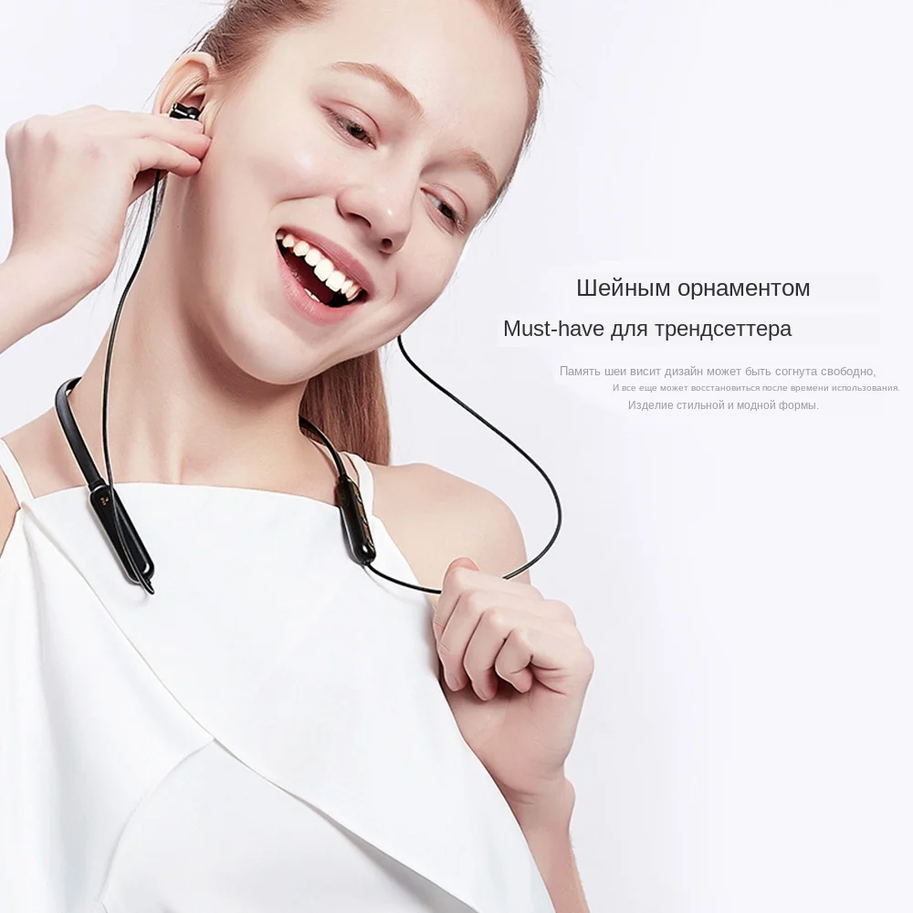 6 160mAh IPX4 Bluetooth V5.0 Magnetic Auto On  Off Earphone Handsfree Neckband (11)